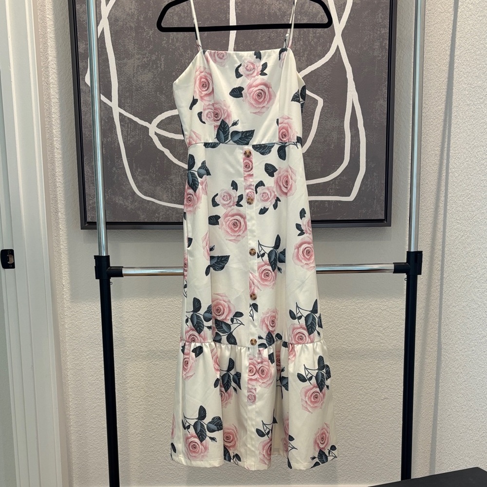 Floral Spaghetti Strap Dress